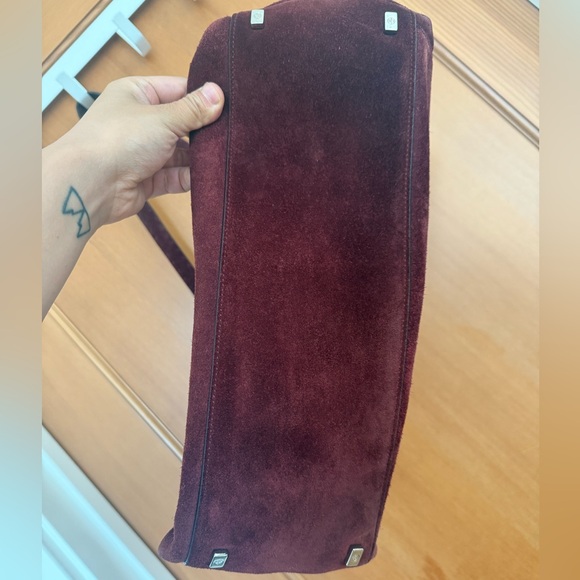 THE ROW Suede Sidekick Bag in Vermillon - Picture 10 of 11